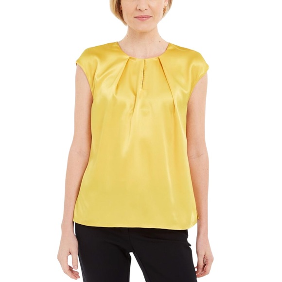 Kasper Tops - NWT Kasper | Keyhole Charmeuse Sleeveless Blouse